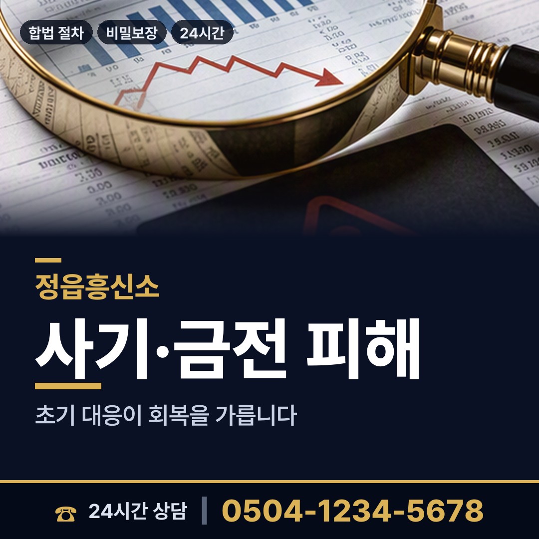 정읍 장명동 채무자추적 상담 안내